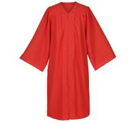 Erligo Unisex Matte Choir Robes for Church Adults, Graduation Gown Only for High School and Bachelor 14 Colors, Red, 54