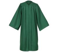 Erligo Unisex Matte Choir Robes for Church Adults, Graduation Gown Only for High School and Bachelor 14 Colors, Forest Green, 45