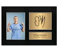 Erling Haaland Autograph Manchester City Signed Photo Printed Gifts Man City A4 Printed Autograph Photo Memorabilia Reproduction Print Picture Display No123