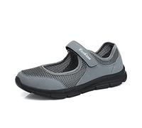 ERLINGO Womens Comfortable Working Nurse Shoes Non-Slip Adjustable Breathable Slip-on Walking Sneaker Casual Nursing Orthotic Lightweight Shoes (Dark Gray, Numeric_7)