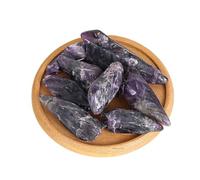Erliway 0.22 lbs Amethyst Crystals Bulk, 1.6-2.4" Raw Amethyst Crystal Wands, Irregular Shape Rough Quartz Crystal Points for Meditation Yoga Reiki Balancing Wire Wrapping