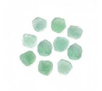 Erliway 0.4-0.8" Bulk Natural Green Fluorite Raw Stones & Healing Crystals for Wire Wrapping, 10pcs Small Green Fluorite Crystals Chunks Rough Stones for Tumbling, Meditation, Reiki, Jewelry Making