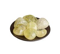 Erliway 0.5 lb Bulk Natural Citrine Polished Stones and Healing Crystals, 0.8-1.6" Irregular Tumbled Stones for Reiki Healing, Meditation, Stress Relief, Vase Filler Landscape Bottom Decoration