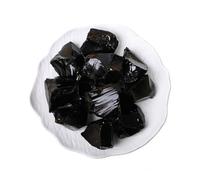 Erliway 0.5 lb Bulk Natural Raw Black Obsidian Crystals, 1.25-2.0" Healing Crystals and Rough Stones for Tumbling, Cabbing, Fountain Rocks, Decoration, Polishing, Wire Wrapping, Wicca & Reiki