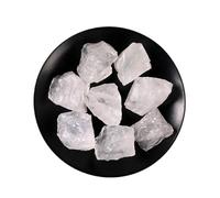 Erliway 0.5 lb Bulk Natural Raw Clear Quartz Crystals, 1.25-2.0" Healing Crystals and Rough Stones for Tumbling, Cabbing, Fountain Rocks, Decoration, Polishing, Wire Wrapping, Wicca & Reiki