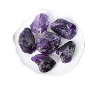 Erliway 0.5 lb Bulk Natural Raw Deep Amethyst Crystals, 1.25-2.0" Healing Crystals and Rough Stones for Tumbling, Cabbing, Fountain Rocks, Decoration, Polishing, Wire Wrapping, Wicca & Reiki