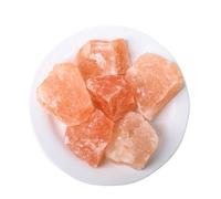 Erliway 0.5 lb Bulk Natural Raw Himalayan Salt Stone Crystals, 1.25-2.0" Healing Crystals and Rough Stones for Tumbling, Fountain Rocks, Decoration, Polishing, Wire Wrapping, Wicca & Reiki