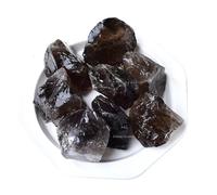 Erliway 0.5 lb Bulk Natural Raw Smoky Quartz Crystals, 1.25-2.0" Healing Crystals and Rough Stones for Tumbling, Cabbing, Fountain Rocks, Decoration, Polishing, Wire Wrapping, Wicca & Reiki