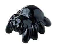 Erliway 1.2" Black Obsidian Crystal Spider Figurines, Hand-Carved Spider Animal Sculpture, Healing Crystal Stone Statues, Cute Polished Gemstones Carvings for Home Office Room Desk Decorations Gifts