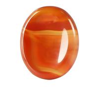 Erliway 1.77" Thumb Worry Stone for Anxiety, Natural Carnelian Crystals Worry Stone, Healing Crystals Oval Pocket Palm Stone for Stress Relief Meditation Therapy Geometry Home Decorations