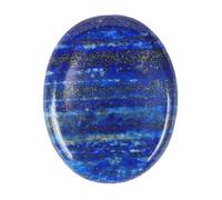 Erliway 1.77" Thumb Worry Stone for Anxiety, Natural Lapis Lazuli Crystals Worry Stone, Healing Crystals Oval Pocket Palm Stone for Stress Relief Meditation Therapy Geometry Home Decorations