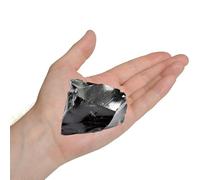 Erliway 1 Pc 0.15-0.22 lb Black Obsidian Raw Stone for Tumbling, 2-3''