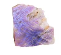 Erliway 1 Pcs Natural Moonstone Crystal Slab, 0.11-0.22 lbs Healing Crystal Gemstone Slice Specimen Raw Fluorite Stones Polished Slices for Collection Reiki Meditation Home Garden Art Diys Décor