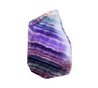 Erliway 1 Pcs Natural Rainbow Fluorite Crystal Slab, 0.11-0.22 lbs Healing Crystal Gemstone Slice Specimen Raw Fluorite Stone Polished Slice for Collection Reiki Meditation Home Garden Art Diys Décor