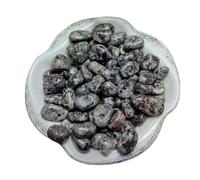 Erliway 100g Natural Flame Yooperlite Stone Crystal Chips, 7-9mm Tumbled Chips Crushed Crystal Stone, Polished Crystal Chip for Fish Tank, Healing Tumbled Chip for Reiki Jewelry Making Home Décor