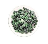 Erliway 100g Natural Green Ruby Zoisite Crystal Chips, 7-9mm Tumbled Chips Crushed Crystal Stone, Polished Crystal Chip for Fish Tank, Healing Tumbled Crystal Chip for Jewelry Making Home Décor