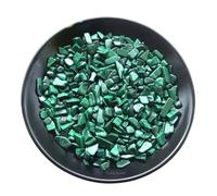 Erliway 100g Natural Malachite Crystal Chips, 7-9mm Tumbled Chips Crushed Crystal Stone, Polished Crystal Chip for Vase Filler, Healing Tumbled Crystal Chip for Reiki Crystal Jewelry Making Home Decor