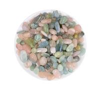 Erliway 100g Natural Morganite Crystal Chips, 7-9mm Tumbled Chips Crushed Crystal Stone, Polished Crystal Chip for Vase Filler, Healing Tumbled Crystal Chip for Reiki Crystal Home Décor Fish Tank