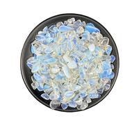 Erliway 100g Natural Opal Crystal Chips, 7-9mm Tumbled Chips Crushed Crystal Stone, Polished Crystal Chip for Fish Tank, Healing Tumbled Crystal Chip for Reiki Crystal Jewelry Making Home Décor