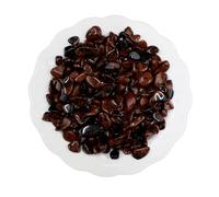 Erliway 100g Natural Red Obsidian Crystal Chips, 7-9mm Tumbled Chips Crushed Crystal Stone, Polished Crystal Chip for Fish Tank, Healing Tumbled Chip for Reiki Crystal Jewelry Making Home Décor