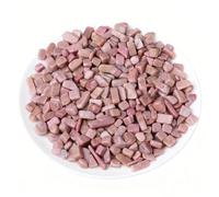 Erliway 100g Natural Rhodochrosite Crystals Chips, 7-9mm Tumbled Chips Crushed Crystals Stone, Polished Crystal Chip for Fish Tank, Healing Tumbled Crystal Chip for Reiki Jewelry Making Home Décor