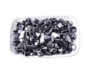 Erliway 100g Natural Terahertz Crystal Chips, 7-9mm Tumbled Chips Crushed Crystal Stone, Polished Crystal Chip for Fish Tank, Healing Tumbled Crystal Chip for Reiki Crystal Jewelry Making Home Décor