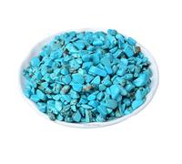 Erliway 100g Natural Turquoise Crystal Chips, 7-9mm Tumbled Chips Crushed Crystal Stone, Polished Crystal Chip for Fish Tank, Healing Tumbled Crystal Chip for Reiki Crystal Jewelry Making Home Décor