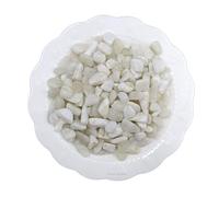 Erliway 100g Natural White Moonstone Crystal Chips, 7-9mm Tumbled Chip Crushed Crystal Stone, Polished Crystal Chip for Fish Tank, Healing Tumbled Crystal for Reiki Jewelry Making Home Décor