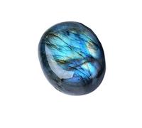 Erliway 1PC Labradorite Tumbled Crystal, 1.2-2" Healing Crystal Palm Stone