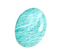 Erliway 2-2.4" Amazonite Crystal Polished Palm Stone for Anxiety, 1 Pc
