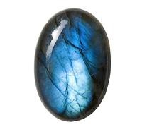 Erliway 2-2.4" Labradorite Crystal Polished Palm Stone for Anxiety, 1 Pc