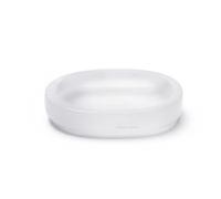 Erliway 2.95" Selenite Crystal Bowl for Crystals Recharging, Oval Shaped