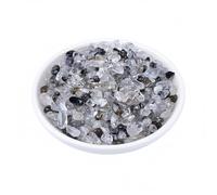 Erliway 7-9mm Natural Herkimer Diamond Crystal Chips, 100g Polished Healing Crystal Chips Crushed Tumbled Stones for Vase Filler, Aquarium Gravel, Reiki Healing, Meditation, Home Decor and DIY Crafts