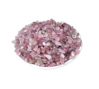 Erliway 7-9mm Natural Purple-Pink Crystal Chips, 100g Polished Healing Crystal Chips Crushed Tumbled Stones for Vase Filler, Aquarium Gravel, Reiki Healing, Meditation, Home Decor and DIY Crafts