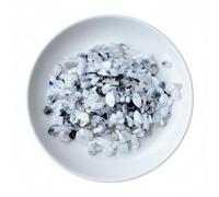 Erliway 7-9mm Natural Rainbow Moonstone Crystal Chips, 100g Polished Healing Crystal Chips Crushed Tumbled Stones for Vase Filler, Aquarium Gravel, Reiki Healing, Meditation, Home Decor and DIY Crafts