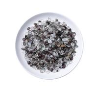 Erliway 7-9mm Natural Red Green Phantom Quartz Crystal Chips, 100g Polished Healing Crystal Chips Crushed Tumbled Stones for Aquarium Gravel, Reiki Healing, Meditation, Home Decor and DIY Crafts