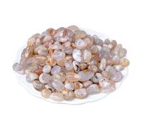Erliway 7-9mm Natural Sakura Agate Crystal Chips, 100g Crushed Chips Tumbled Stones for Vase Filler, Aquarium Gravel, Meditation, Reiki Healing, Chakra Balancing, Decorative Quartz Rocks and DIY Craft