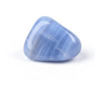 Erliway Blue Lace Agate Crystal and Healing Stones Tumbled for Energy Balance, 0.8-1.2" Large Natural Polished Tumbled Crystals for Reiki, Meditation, Stress Relief, Vase Filler Home Décor (1 Pc)