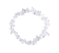 Erliway Clear Quartz Crystals Bracelet Irregular Beads Stretch Bracelet Healing Crystals Chips Bracelet Natural Gemstone Bracelets for Women Jewelry Reiki Meditation