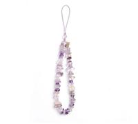 Erliway Natural Ametrine Crystal Phone Charm, Handmade Crystals Wrist Strap Lanyard for Phone Case, Women Girls Cell Phones Wristlet Keychain Pendant, Healing Gift for Wallet, Keychain, Camera & Purse