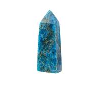 Erliway Natural Apatite Crystal Tower Point, Healing Crystals Obelisk Gemstone Points Wands, 4 Faceted Single Point Chakra Crystal Towers for Reiki Balancing Meditation Home Office Decor