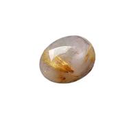 Erliway Natural Gold Rutilated Quartz Tumbled Stones and Crystals, 0.8-1.2"