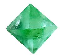 Erliway Natural Green Fluorite Octahedron Stones 0.9-1.2'' Raw Fluorite Gemstone Crystal Quartz Gemstone Rhombus Crystals for Home Decoration Reiki Chakra