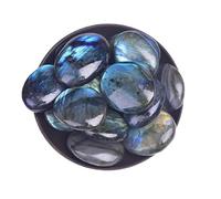 Erliway Natural Labradorite Tumbled Stones for Meditation, 0.22lb 1.25-2.0"