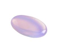 Erliway Natural Rose Opal Palm Crystal, 2"-2.4" Large Healing Polished Palm Crystal for Anxiety Relief, Oval Pocket Worry Stone for Hand Therapy, Hot Therapy Massage Rock for Stress