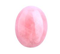 Erliway Natural Rose Quartz Palm Stone Crystal, 2"-2.3" Large Healing Pocket Worry Stone, Polished Crystals and Healing Stones for Anxiety Stress Relief Therapy
