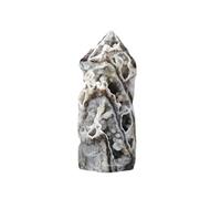 Erliway Natural Sphalerite Crystal Tower Point, Healing Crystals Obelisk Gemstone Points Wands, 4 Faceted Single Point Chakra Crystal Towers for Reiki Balancing Meditation Therapy Home Desk Decor