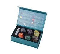Erliway Pisces Zodiac Crystals Gift Set, Zodiac Signs Healing Crystals Birthstones with Horoscope Box, 7 Pcs Natural Raw Stones for Beginners, Spiritual Astrology Crystal for Women Men Birthday Gifts