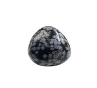 Erliway Snowflake Obsidian Healing Crystal Stones, 1.25-2.0" Large Reiki Healing Gemstones Natural Tumbled Polished Stones for Energy Witchcraft Therapy Meditation