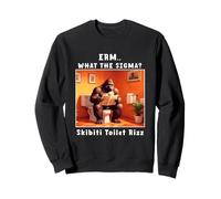Erm,what the sigma Skibiti Toilet Rizz Funny Brain Rot Sweatshirt